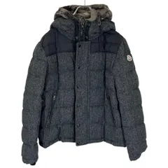 【大決算】 モンクレール ダウンジャケット メンズ GUYENNE アウター カモフラージュ 迷彩 サイズ２ MONCLER 320914197885 ブラック 黒 グレー ウール    冬【中古品】のサムネイル