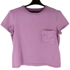 【大決算】 エルメス 半袖Ｔシャツ レディース クルーネック トップス アパレル 服 HERMES 38 パープル 紫 コットン    春 夏【中古品】のサムネイル