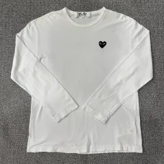 コム・デ・ギャルソン ブラック 白 ワッペン ロングスリーブのサムネイル