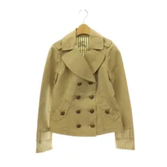 バーバリーブルーレーベル BURBERRY BLUE LABEL ショートコート Pコート ダブル 38 ベージュ /HK ■OSのサムネイル