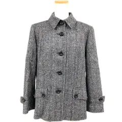 バーバリー BURBERRY ジャケット ステンカラーコート グレー ウール混 44 レディース【中古】のサムネイル