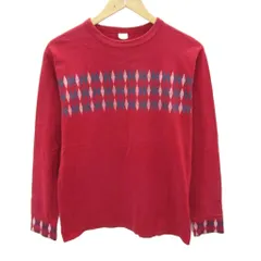 エムダブルエス MWS Tシャツ カットソー M 赤 レッド プリント 長袖 /SM43 ■GY99のサムネイル