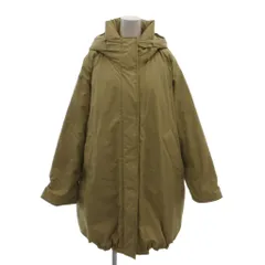 スピック&スパン Spick&Span 美品 ダウンコート フーデッド モッズコート 比翼仕立て ドローコード 36 ベージュ /MXのサムネイル