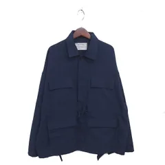 アーバンリサーチ サニーレーベル URBAN RESEARCH Sonny Label シャツジャケット ファティーグジャケット ステンカラー ドライタッチ 薄手 M ネイビー 紺 /TTのサムネイル