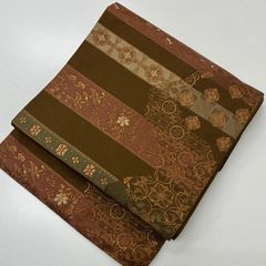 専用帯8356 ○高級 正絹 本場筑前博多織 全通 松葉仕立て 名古屋帯