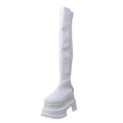 YELLO PLATFORM LONG BOOTS 素材切替 ロング ブーツのサムネイル