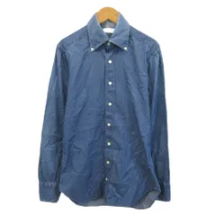 リングヂャケット RING JACKET ボタンダウンシャツ シャツ 青 ブルー 長袖 無地 /KK ■GY69のサムネイル