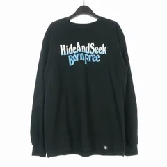 ハイドアンドシーク HIDE and SEEK Eagle L/S Tee プリント ロングスリーブTシャツ カットソー 長袖 L ブラック 黒のサムネイル
