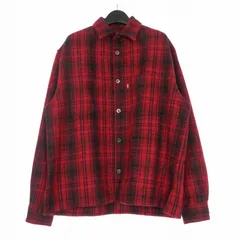 ハイドアンドシーク HIDE and SEEK 24AW Check Shirt Jacket チェックシャツジャケット ブルゾン 長袖 M レッド/ブラック HJ-110524のサムネイル