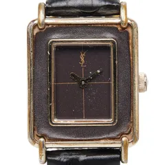 サンローラン マカロン レザーイン 腕時計 4-831268 ブラウン ゴールド シルバー ブラック メタル レザー レディース SAINT LAURENT【1-0274033】のサムネイル