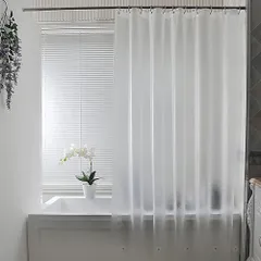【031D01】シャワーカーテン 180x200cm フック付きのサムネイル