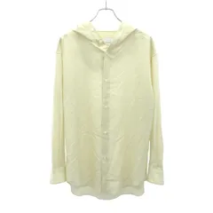 OVERCOAT オーバーコート 24SS DROPPED SHOULDER TOP WITH HOO ストライプフーデッドシャツ S24T011-NKSTB イエロー M1のサムネイル