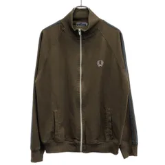 FRED PERRY フレッドペリー 80's 旧タグ ロゴワッペン トラックジャケット  カーキブラウン系 Lのサムネイル