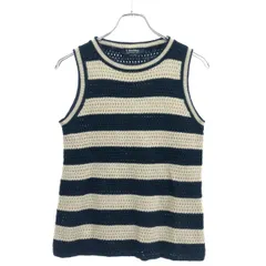 S Max Mara エス マックスマーラ ボーダーニットベスト 2419361133 ネイビー×ベージュのサムネイル