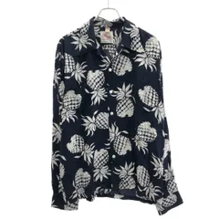 DUKE KAHANAMOKU デューク カハナモク SPECIAL EDITION DUKE'S PINEAPPLE LONG SLEEVE パイナップルアロハシャツ DK26793 ネイビー Lのサムネイル
