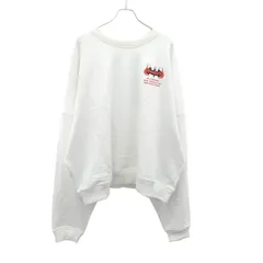 WILLY CHAVARRIA ウィリーチャバリア 24SS BUFFALO SATAN BOMBER CREW WILLY スウェットトレーナー  ホワイト XLのサムネイル