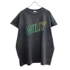 WILLY CHAVARRIA ウィリーチャバリア グラデーションロゴ ノースリーブスウェット トップス  チャコール XLのサムネイル