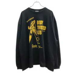 WILLY CHAVARRIA ウィリーチャバリア 23AW TOM TOSSEYN COLLECTION ロングスリーブカットソー  ブラック×イエロー Mのサムネイル