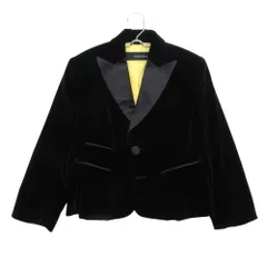 DSQUARED2 ディースクエアード テーラードジャケット 00's ベロア アウター 裾フリル ブラック 40【L】 レディース 【中古】のサムネイル