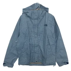美品 THE NORTH FACE ザ・ノースフェイス マウンテンパーカー チェック柄 ノベルティ ドットショットジャケット Novelty Dot Shot Jacket フーディー 冷気遮断 高防水透湿性 アウトドア アウター ロゴ ブルー L【L】 レのサムネイル