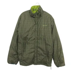 AIGLE エーグル ブルゾン チェック柄 リバーシブル キルティングジャケット 中綿 アウター ジップアップ カーキグリーン M【M】 メンズ 【中古】のサムネイル