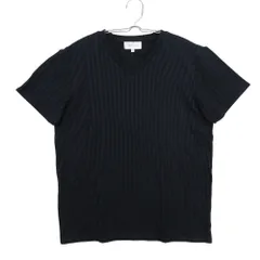 1191 カルバンクライン ニット サマー ストライプ 半袖 Vネック カットソー トップス ネイビー M メンズ 【中古】のサムネイル