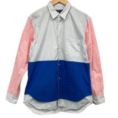 COMMEdesGARCONS HOMME DEUX(コムデギャルソンオムドゥ) 長袖シャツ サイズL メンズ美品  - DJ-B052 ライトグレー×ブルー×ライトピンクのサムネイル