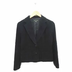 ザ スコッチ ハウス The Scotch House ジャケット アウター テーラード 総裏地 無地 シンプル 綿 コットン 長袖 38 黒 ブラック /TT11のサムネイル