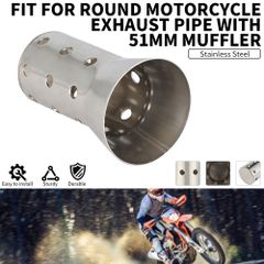 JFGRACING 범용 DB 킬러 머플러 소음기 51mm 스테인리스제