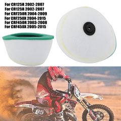 JFGRACING 혼다 CR125R CR250R CRF250R CRF250X CRF450R CRF450X 대응 에어 필터 흡기 스폰지