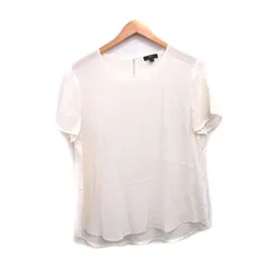 ジェイクルー J.CREW カットソー Tシャツ 半袖 シルク シンプル L アイボリー 白 /KT25のサムネイル