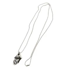 CHROME HEARTS 極美品 クロムハーツ CHARM LT チャーム リップアンドタン ボールチェーン ネックレス インボイス・袋付属 ペンダントトップ クロム アクセ Aランク 中古 鑑定済 クロムアクセのサムネイル