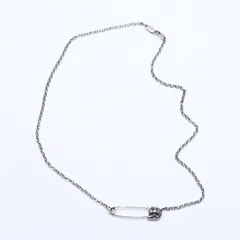 極美品 CHROME HEARTS クロムハーツ セーフティピン ネックレス 16インチ シルバー 重量6.28g ペンダントトップ シルバー925 中古 4a005841のサムネイル