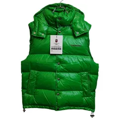 A BATHING APE ア・ベイシング・エイプ LINE CAMO DEBOSSED NYLON DOWN VEST ダウンベスト 1K80144306 M グリーン メンズのサムネイル