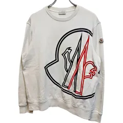 MONCLER モンクレール 22SS ロゴ刺繍 スウェット トレーナー H10918G00014809KR M ホワイト メンズのサムネイル