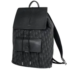 クリスチャンディオール Christian Dior リュック オブリーク ジャカード トロッター キャンバス ブラック レディース 【中古】のサムネイル
