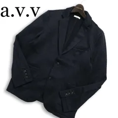 a.v.v アーヴェヴェ 秋冬★ アンコン コンフォート メランジ テーラード ジャケット Sz.L メンズのサムネイル