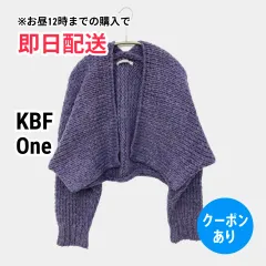 KBF ケービーエフ カーディガン/ボレロ One ネイビー 無地 ショート丈 長袖 レディースのサムネイル