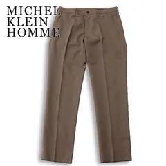 MICHEL KLEIN HOMME ミッシェルクラン オム 春夏★ ドビー ストレッチ スラックス パンツ Sz.46 メンズのサムネイル