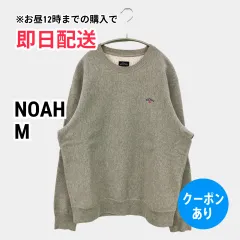 NOAH ノア スウェット M グレー コットン 裏起毛 無地 ワンポイント ブランドロゴ 長袖 メンズのサムネイル