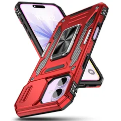 【新品】 GTUJWN 対応 iPhone 17 用の ケース リング付き 全面保護 耐衝撃 スタンド機能 米軍MIL カバー PC+TPUバンパー レンズ保護 車載ホルダー 指紋防止 黄ばみなし 薄型 滑り止め 擦り傷防止 耐久 スマホケース 対応 アイフォのサムネイル
