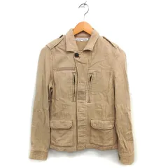 リーバイス レディースタイル LEVI'S LADY STYLE ステンカラー ジャケット コットン 綿 比翼仕立て 裏地なし M ベージュ /NT35のサムネイル