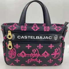 【中古】カステルバジャック CASTELBAJAC クレアドライビングトートバッグ ピンクxブラック カステルバジャック[24][240024569898]のサムネイル