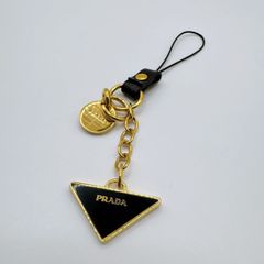 希少✨美品【PRADA】 プラダ キーリング バッグチャーム ミラー付 国内