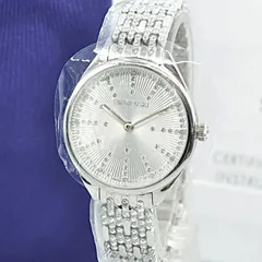 未使用 SWAROVSKI スワロフスキー クリスタルベゼル Quartz クォーツ ブレスウォッチ 腕時計 レディース 女性 稼働品 箱・コマ・説明書付きのサムネイル