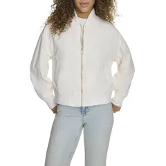 リーバイス レディース アウター ジャケット・ブルゾン Womens Levis Relaxed Bomber Jacket White ホワイトのサムネイル