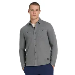 ハーレー メンズ アウター ニット・セーター シャツ ダウン Mens Hurley Long Sleeve ButtonDown Shirt Ion Grey グレーのサムネイル
