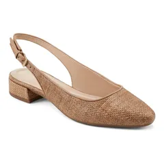 イージースピリット レディース シューズ パンプス Easy Spirit Cassius Womenslingback Pumps Caramel Wovenのサムネイル