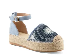 アズーラ レディース シューズ サンダル プラットフォーム AzuraEndlessluv Espadrille Platform Sandal Blue ブルーのサムネイル