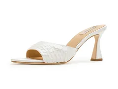 バッジェリーミシュカ レディース シューズ ヒール Badgley Mischka Winika White Satin ホワイトのサムネイル